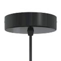 VidaXL Závesná lampa výškovo nastaviteľná E27 lesk oranžová Ø 22cm kov