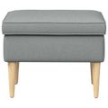 vidaXL Taburetka Svetlosivá 55 x 35 x 41 cm Polyester