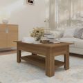 vidaXL Konferenčný stolík hnedý dub 105x55x42 cm kompozitné drevo