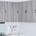 vidaXL Dvierka na umývačku Kalmar Sivý Sonoma 57 x 57 x 100 cm