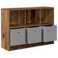 vidaXL Servírovacia skriňa Staré drevo 88,5 x 27,5 x 63,5 cm