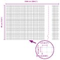 vidaXL Zvarené pletivo s podperami 25 x 0,4 m PVC potiahnutá oceľ Sivá