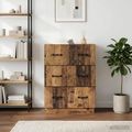 vidaXL Zásuvkový kabinet Staré drevo 66 x 34,5 x 87 cm