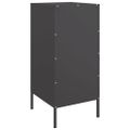 vidaXL Komoda čierna 36x39x79 cm oceľ valcovaná za studena