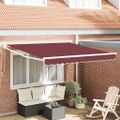vidaXL Ručne zaťahovacia markíza vínová 300x250 cm