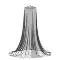 vidaXL Sieť proti komárom na posteľ 156 mesh Čierna ⌀56 x 220 cm