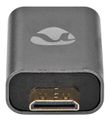 NEDIS adaptér HDMI/ HDM mini zástrčka – HDMI zásuvka/ BOX/ šedý Adaptér, mini-HDMI na HDMI, 4K@60Hz, ARC, Ethernet, pozlacené kontakty, hliníkový, šedý