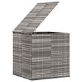 vidaXL Záhradný úložný box z polyratanu 100x97,5x104 cm sivý