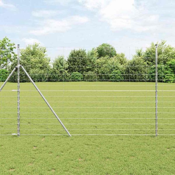 vidaXL Pevný kovaný drôtový plot 25 x 1,6 m (Š x V)