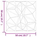 vidaXL Nástenné panely 24 ks 50 x 50 cm Betónovo sivá XPS Pena