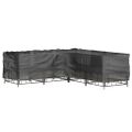 vidaXL Kryt na záhradný nábytok v tvare L 16 očiek 250x250x70 cm