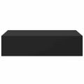 vidaXL Zásuvkové police nástenné 2 ks čierne 40x23,5x10 cm MDF