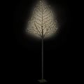 vidaXL Vianočný stromček 600 LED teplé biele svetlo kvety čerešne 300 cm