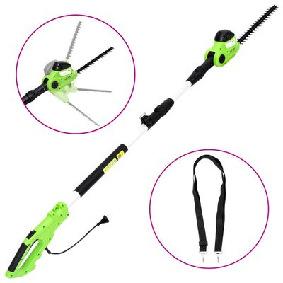 vidaXL Elektrické teleskopické nožnice na živý plot 41 cm 550 W