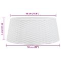 vidaXL Spodný kryt na vianočný stromček biely Ø56x23 cm plast