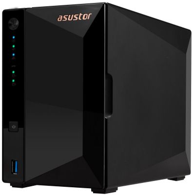 Asustor NAS AS3302T v2   2x 3,5" SATA,Realtek RTD1619B 1.7GHz, 2GB, 2.5GbE x1, USB3.2 Gen1 x3, WOW (Wake on WAN) Sieťové úložisko NAS, 2× 2,5"/3,5" SATA III, quad-core 1,7GHz, 2GB DDR4, 1× 2,5GbE LAN, 3× USB 3.2 Gen1, WOW