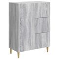 vidaXL Servírovacia skriňa so zásuvkou Sivá sonoma 66 x 34,5 x 90 cm
