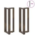 vidaXL Nohy konzolového stola v tvare T, 2 ks, čierne, 38x25x(72-73) cm, oceľ