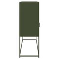 vidaXL Komoda olivovozelená 100,5x39x107 cm oceľ