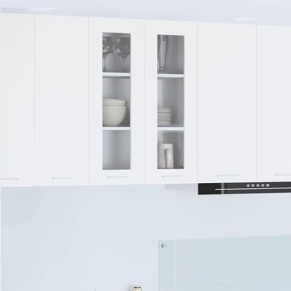 vidaXL Závesná skrinka Biela 60 x 31 x 80 cm Kompozitné drevo