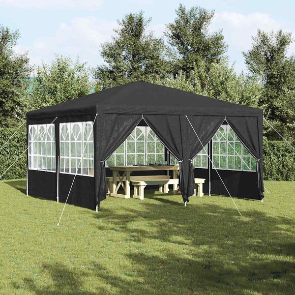vidaXL Párty stan Antracit 400 x 400 x 266 cm Polyetylén