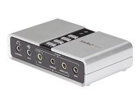 External Sound Card for Laptop with SPDIF Digital Audio - Sound Card for PC - Silver (ICUSBAUDIO7D) - Zvuková karta - 48 kHz - 7.1 - USB 2.0 - pre P/N: MU15MMS, MU6MMS
