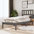 vidaXL Posteľný rám sivý 75x190 cm borovicový masív malé jednolôžko