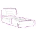 vidaXL Rám postele bez matraca Hvar kapučínový 90x200 cm umelá koža
