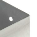 vidaXL Kotvy na stĺpiky 4 ks 121 mm galvanizovaný kov