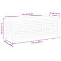 vidaXL Záhradný úložný box 150x50x55 cm masívne eukalyptové drevo