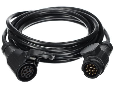Prodlužovací 13pin kabel - závěsná zásuvka+zástrčka TRAILER CABLE 8, 12V, 5m SIXTOL