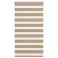 vidaXL Zebrová roleta pieskovo hnedá 70x100 cm šírka látky 65,9 cm polyester