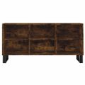 vidaXL TV skrinka dymový dub 103,5x30x50 cm spracované drevo
