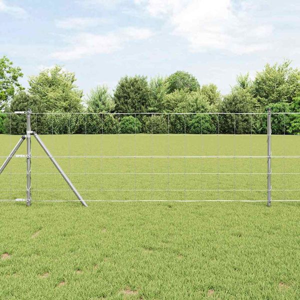 vidaXL Pevný kovaný drôtový plot 25 x 0,8 m (Š x V)