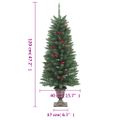 vidaXL Umelé vianočné stromčeky 2 ks 100 LED zelené 120 cm