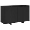 vidaXL Komoda čierna 120x41x75 cm drevotrieska