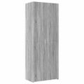 vidaXL Úložná lavička sivá sonoma 70x42,5x225 cm kompozitné drevo