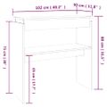 vidaXL Konzolový stolík sivý dub sonoma 102x30x80 cm spracované drevo