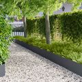 vidaXL Obrubník trávnika 20 ks 100 x 30 cm Oceľ Antracitová