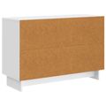 vidaXL Servírovacia skriňa Biela s vysokým leskom 89 x 34,5 x 60 cm