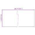 vidaXL Balkónová zástena bledohnedá 600x90 cm polyratan