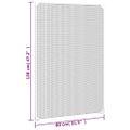 vidaXL Magnetická okenná sieťka proti hmyzu biela 80x120 cm