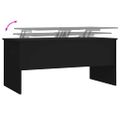 vidaXL Konferenčný stolík čierny 102x50,5x46,5 cm spracované drevo