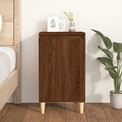 vidaXL Nočný stolík hnedý dub 40x35x70 cm spracované drevo