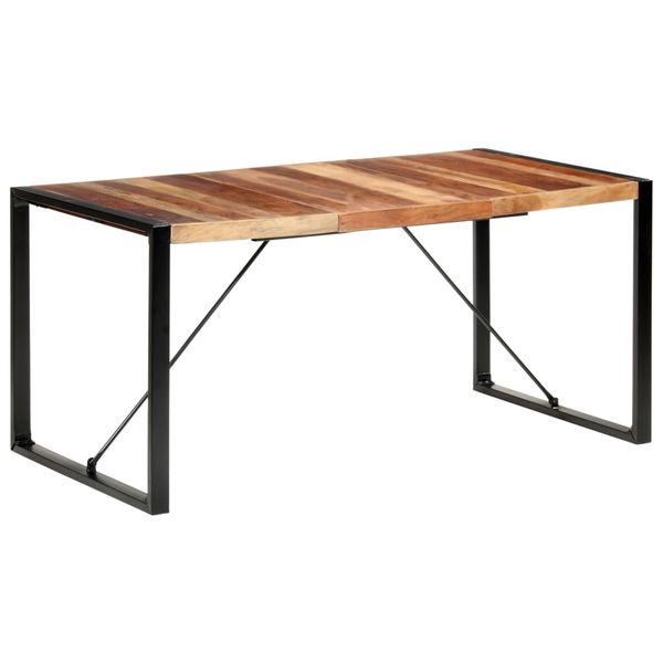 vidaXL Jedálenský stôl 160x80x75 cm, drevený masív