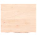 vidaXL Nástenná polica 60x50x(2-4) cm neošetrený dubový masív