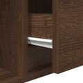 vidaXL TV skrinka, hnedý dub 80x31x25,5 cm spracované drevo
