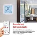 Podlahový programovateľný drôtový WiFi GoSmart termostat P56S01F