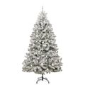 vidaXL Umelý Sklápací Vianočný Stromček 300 LED Zelená a biela 210 cm