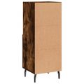 vidaXL Komoda dymový dub 34,5x34x90 cm spracované drevo